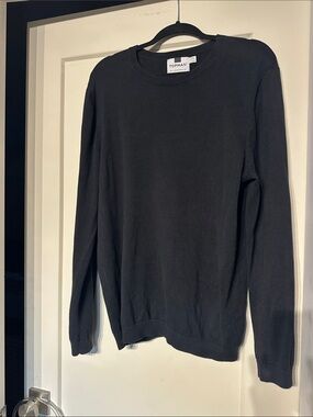Topman Black Crewneck Jumper